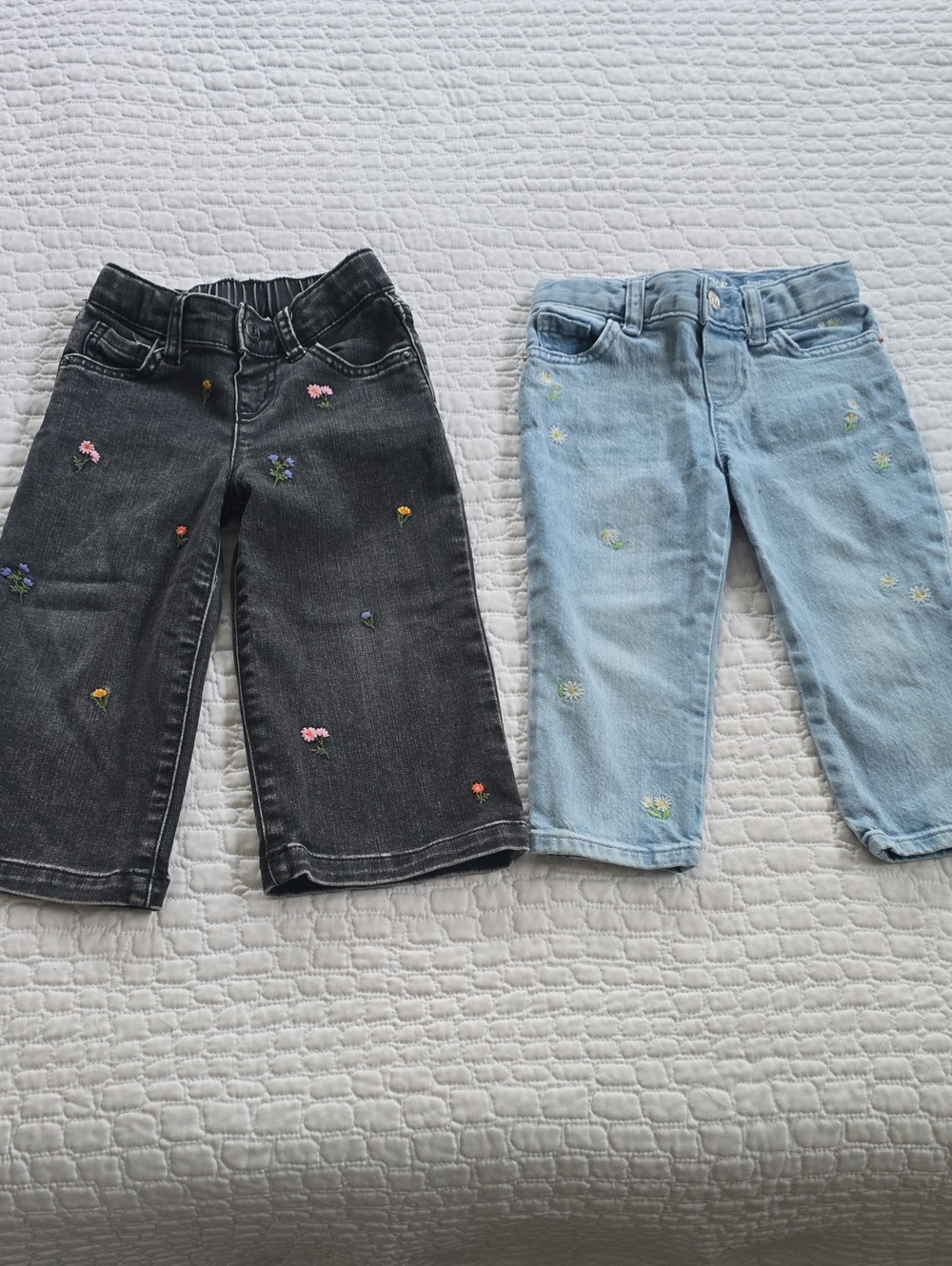 Floral Embroidered Jeans